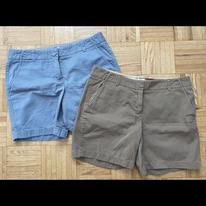 JCrew Classic Twill Chino Shorts - Set of 2
